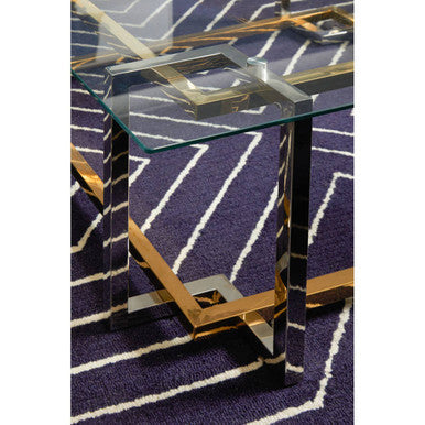 Orsina Round Rug in Purple with Geometric Patterns, Perfect for Modern Living Spaces