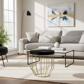 Kensington Townhouse Hair On Hide Round Side Table Orsina
