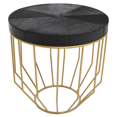 Kensington Townhouse Hair On Hide Round Side Table Orsina
