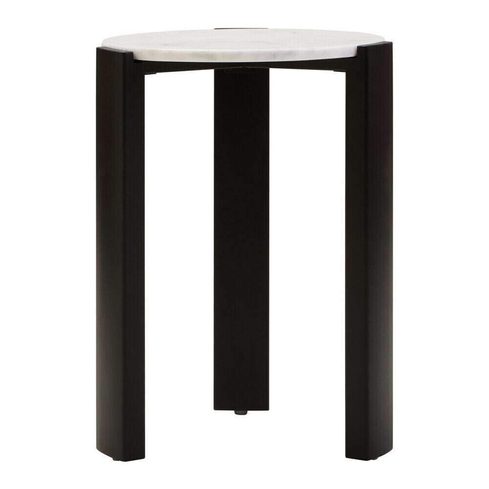 Palermo White Marble Top Round Side Table Orsina