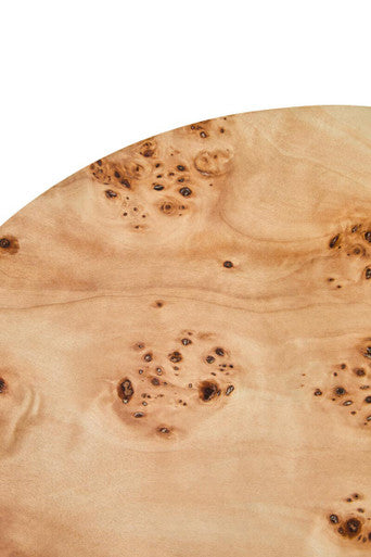 Mota Burl Wood Design Round Side Table Orsina
