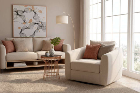 Alvaro Copper Finish Round Side Table Orsina