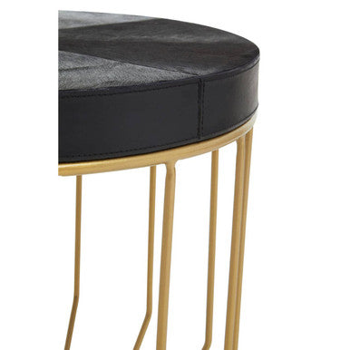 Kensington Townhouse Hair On Hide Round Side Table Orsina