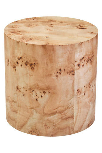 Mota Burl Wood Design Round Side Table Orsina