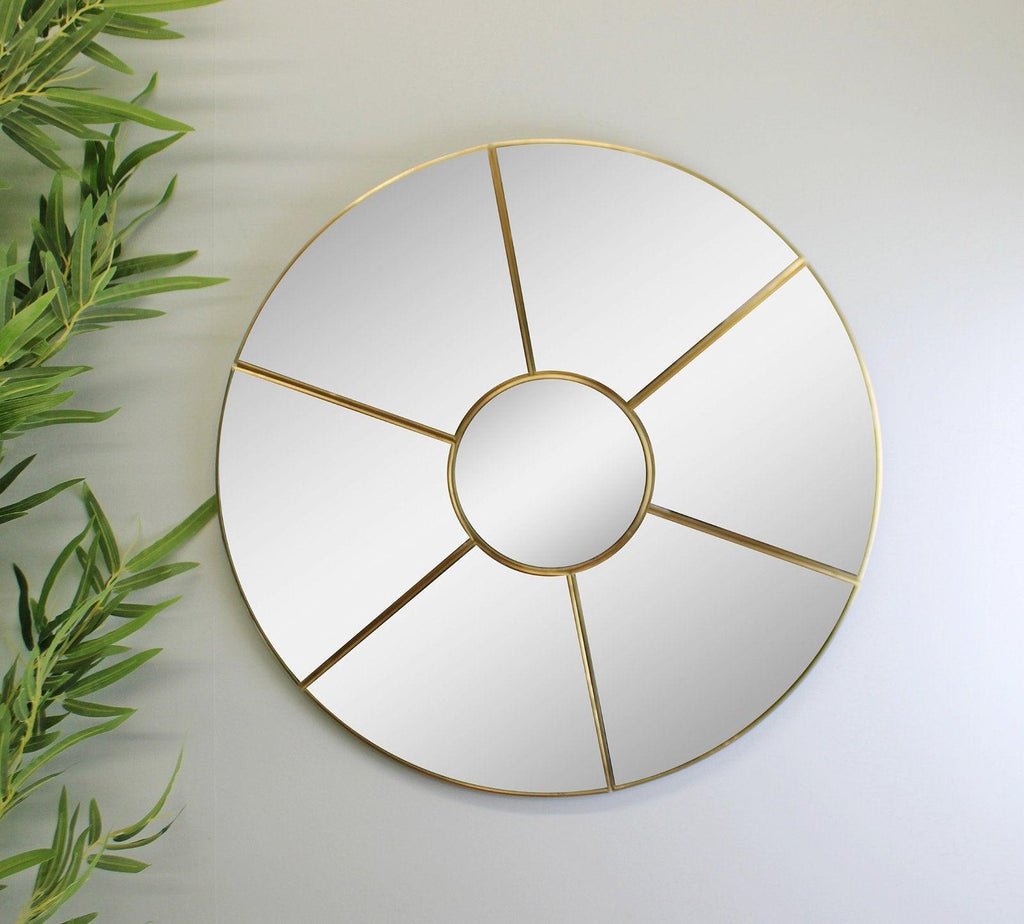 Round Window Style Mirror, 50cm Geko Products