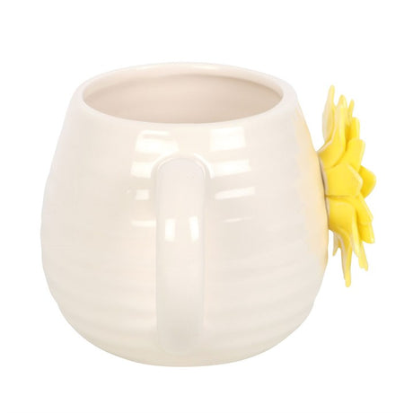 Hello Sunshine Rounded Mug with 3D Sunflower N/A