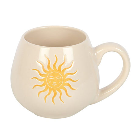Sunny Rounded Mug with Inspirational Morning Design N/A