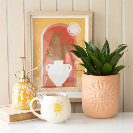 Sunny Rounded Mug with Inspirational Morning Design N/A