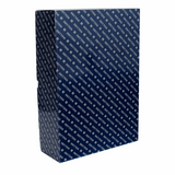 Widdop branded packaging box for a wall clock with a sleek navy design