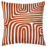 Bosie Ozella Rust And White Cushion Orsina