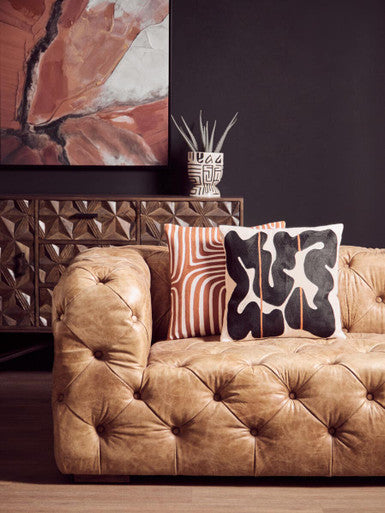 Bosie Ozella Rust And White Cushion Orsina