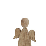 Rustic Angel Wooden Figurine for Charming Christmas Room Decorations by Shades 4 Seasons