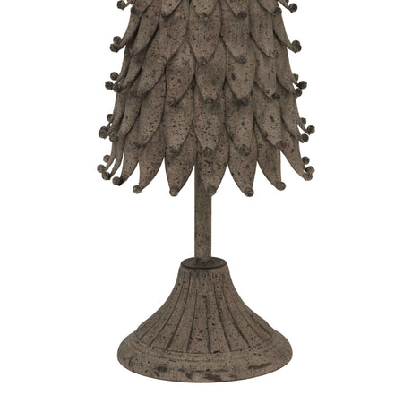 Rustic Decorative Tree with a textured finish, perfect for adding a warm touch to Christmas room decorations