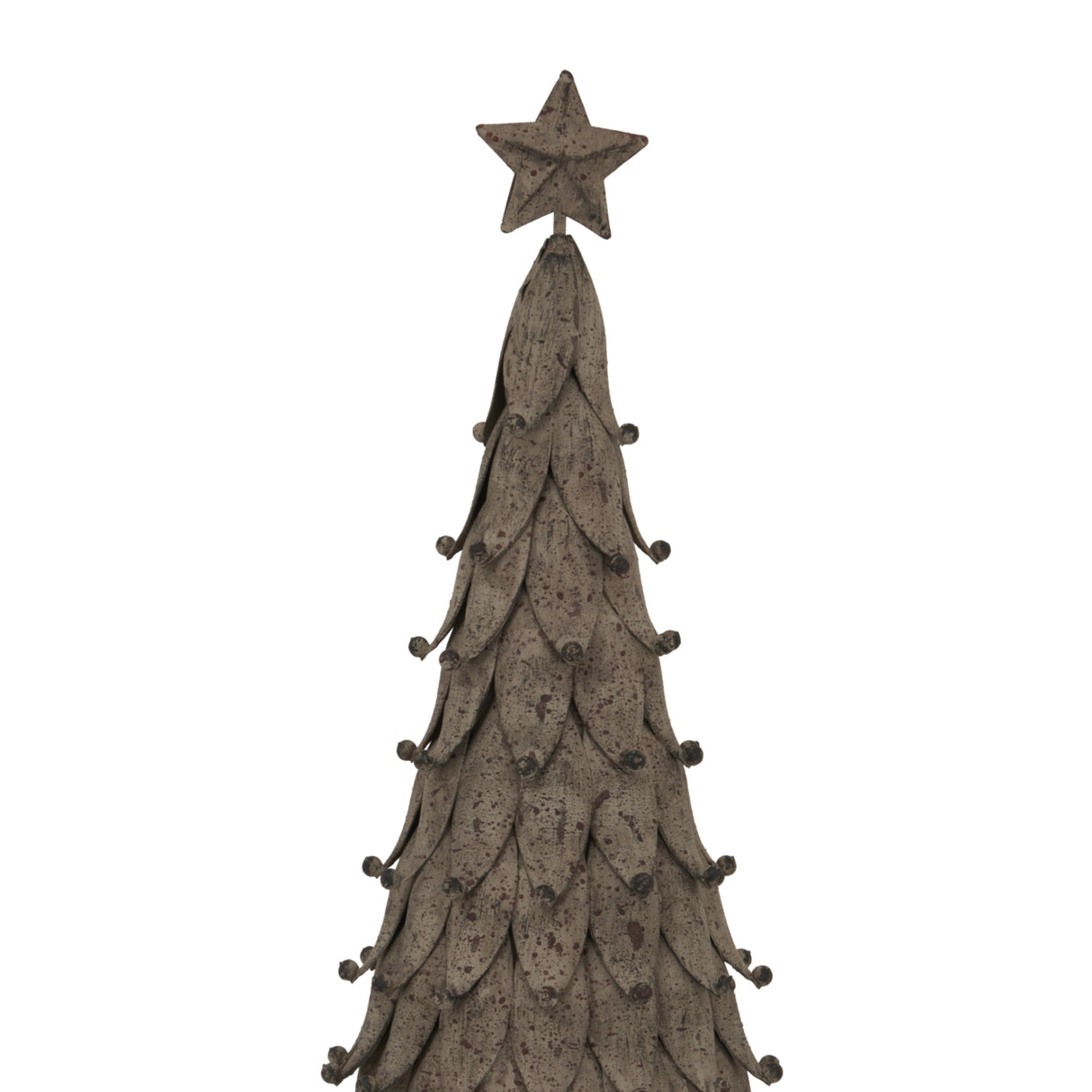 Rustic Decorative Tree in Grey with Star Topper for Festive Christmas Room Decorations