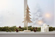 Rustic Fir Tree Decoration on Windowsill with Candles and Pinecones for Festive Christmas Room Decor