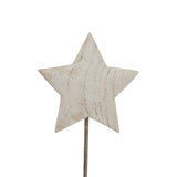 Rustic Star Christmas Room Decoration in White for a Festive Holiday Atmosphere