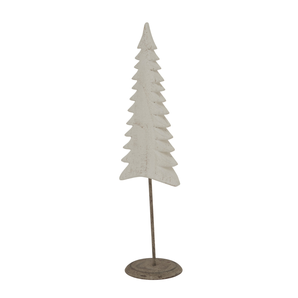 Shades 4 Seasons Tree On Stand in rustic white finish for stylish Christmas room decorations
