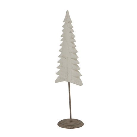 Shades 4 Seasons Tree On Stand in rustic white finish for stylish Christmas room decorations
