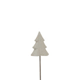 Rustic Tree Decorative Piece for Christmas Room Decorations in Charming White Finish