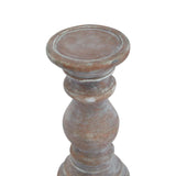 Siena Small Brown Column Candle Holder Shades 4 Seasons