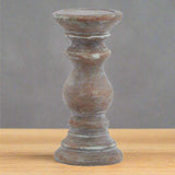 Siena Small Brown Column Candle Holder BROWN CERAMIC Shades 4 Seasons