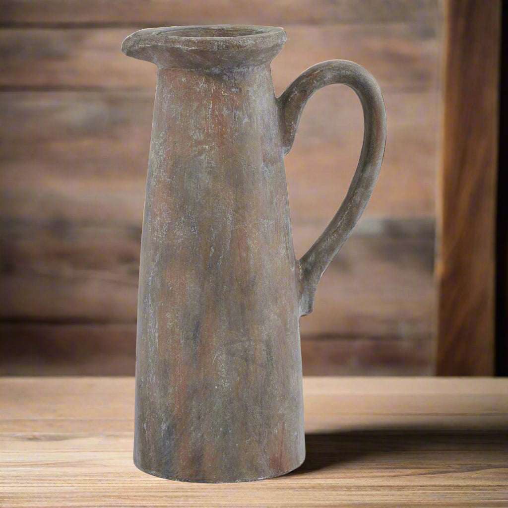 Shades 4 Seasons Amphora Pot - Decorative Rustic Pitcher BROWN CERAMIC Shades 4 Seasons