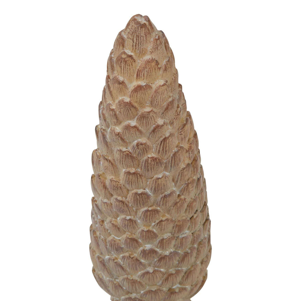 Shades 4 Seasons Pinecone Sculpture - Wooden Tabletop Shades 4 Seasons