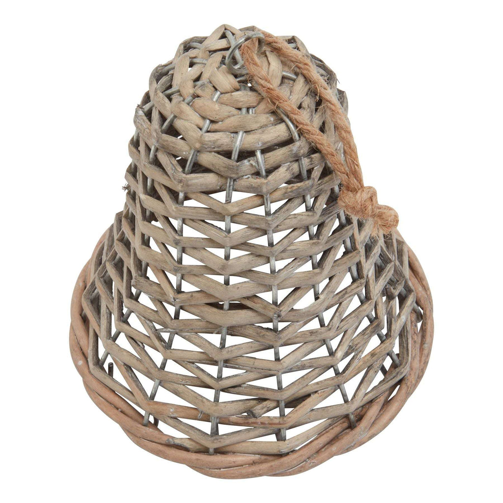 The Noel Collection Medium Wicker Bell Decoration Shades 4 Seasons