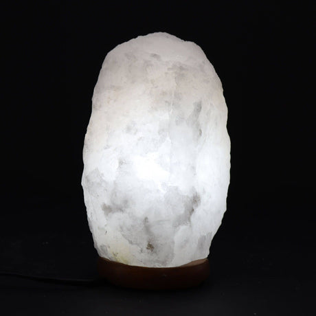 Larger Crystal Rock Himalayan Salt Lamp and Base AW Dropship UK