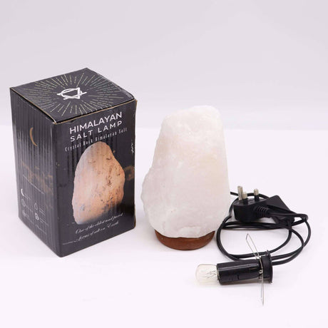 Crystal Rock Himalayan Salt Lamp and Base AW Dropship UK