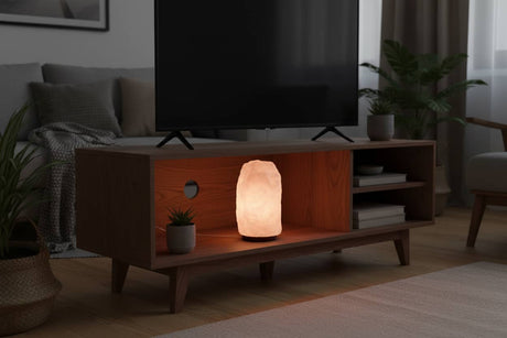 Very Large Crystal Rock Himalayan Salt Lamp and Base AW Dropship UK