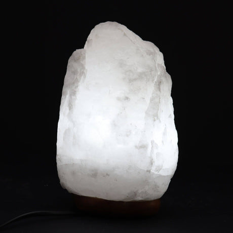 Crystal Rock Himalayan Salt Lamp and Base AW Dropship UK