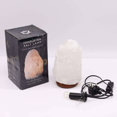 Larger Crystal Rock Himalayan Salt Lamp and Base AW Dropship UK