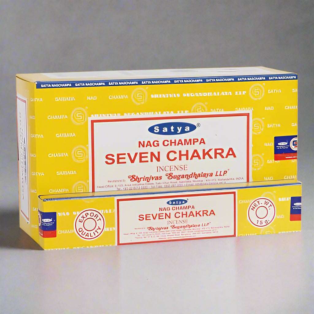 12 Packs of Seven Chakra Incense Sticks by Satya N/A