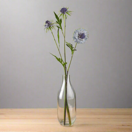 Scabious Stem - Elegant Spring Floral Accent by Shades 4 Seasons BLUE PLASTIC Shades 4 Seasons