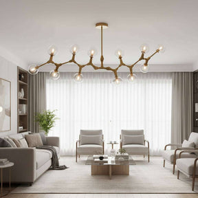 Abira 12 Arm Gold Finish Pendant Light Orsina