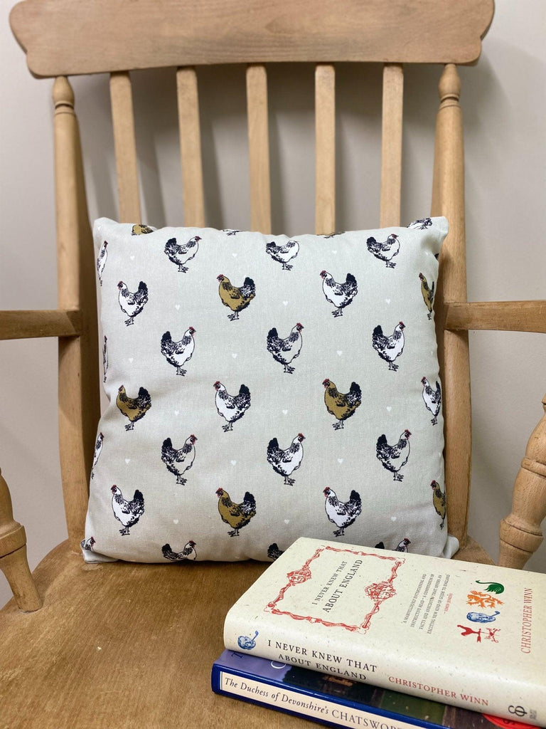 Scatter Cushion With A Chicken Print Design Geko Products