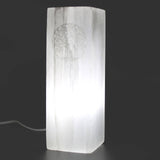 Selenite Block Lamp 25cm Tree of Life AW Dropship UK