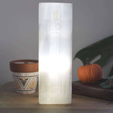 Selenite Block Lamp 25cm Chakra Lamp AW Dropship UK