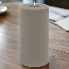 Luxe Collection Melt Effect 6x12 Grey LED Wax Candle GREY WAX Shades 4 Seasons