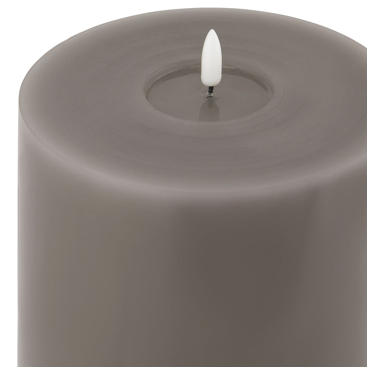 Luxe Collection Melt Effect 6x12 Grey LED Wax Candle Shades 4 Seasons