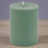 Luxe Collection Melt Effect 6x8 Sage LED Wax Candle SAGE WAX Shades 4 Seasons