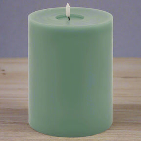 Luxe Collection Melt Effect 6x8 Sage LED Wax Candle SAGE WAX Shades 4 Seasons