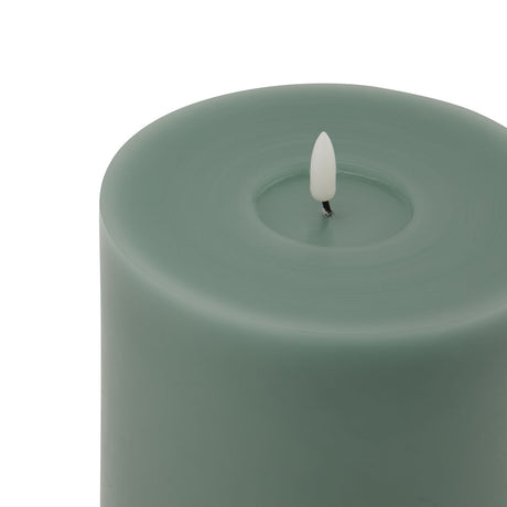 Luxe Collection Melt Effect 6x8 Sage LED Wax Candle Shades 4 Seasons