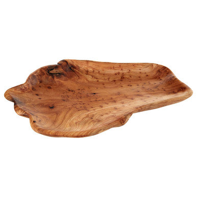 Orsina Wooden Serving Platter with Natural Edges, Ideal for Elegant Dining and Entertaining
