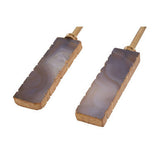 Orsina Serving Set with Agate and Wooden Handles for Elegant Table Serving