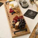 Selbrae House Serving Tray with engraved Celebrate design, perfect for cheese and fruit platters