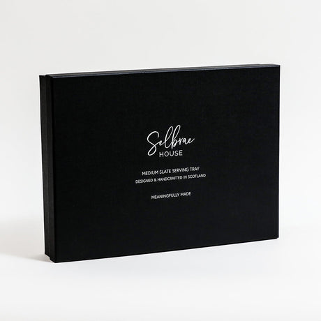 Selbrae House Medium Slate Serving Tray, handcrafted in Scotland for stylish serving