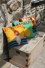The Pillow Drop Needlepoint Cushion - St. Tropez Design The Pillow Drop