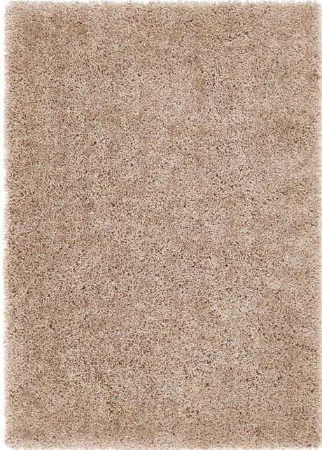 Plush beige Shaggy Rug with a soft texture, perfect for adding warmth to any living space